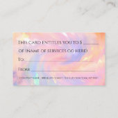 Holografisch certificaat — Beauty Studio (Achterkant)