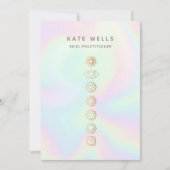 Holografisch Chakras Reiki Practitioner Kaart (Voorkant)