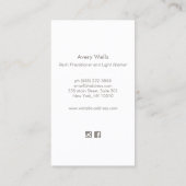 Holografisch Chakras Reiki Practitioner Visitekaartje (Achterkant)