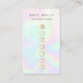 Holografisch Chakras Reiki Practitioner Visitekaartje (Voorkant)