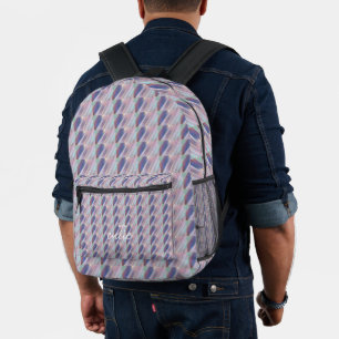 Holografisch Cute Gestreepte Meisjesachtig Bedrukte Rugzak