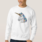 holografisch eenhoorn mannen sweatshirt (Voorkant)
