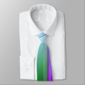 Holografisch Elysium Paradise Green Sci-Fi-paneel Stropdas (Gebonden)