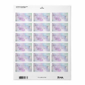 Holografisch etiket met vlinderscript (Full Sheet)
