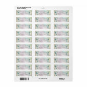 Holografisch etiket met vlinderscript (Full Sheet)