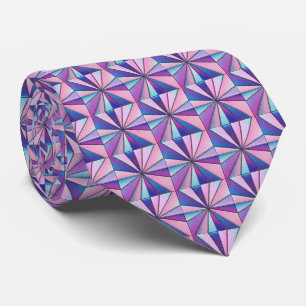 Holografisch geometrisch patroon stropdas