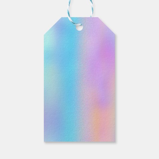 holografisch glitter cadeaulabel (Achterkant)
