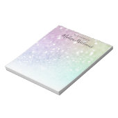 holografisch glitter Girly Glamoureus Notitieblok (Gedraaid)