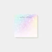  holografisch glitter Girly Glamoureus Post-it® Notes (Voorkant)