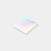  holografisch glitter Girly Glamoureus Post-it® Notes (Schuin)