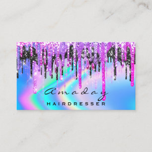 Holografisch Hair Makeup Beauty Salon druppelt in Visitekaartje