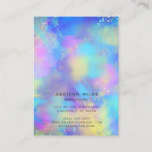 Holografisch Iridescent Ketting dat beeldscherm ve Visitekaartje (Achterkant)