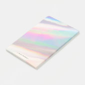 Holografisch Iridescent Opal Gemstone Persoonlijk Post-it® Notes (Schuin)