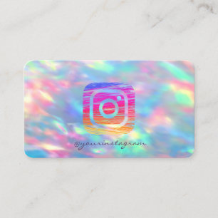 Holografisch iriserend OpaI instagram Sociale Medi Visitekaartje