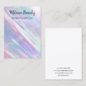 Holografisch Ketting Oorbel Sieraden Display Visitekaartje (Voorkant / Achterkant)