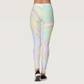 Holografisch kleurige regenboog op maat leggings (Achterkant)