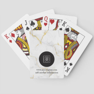 Holografisch logo merkdesign pokerkaarten