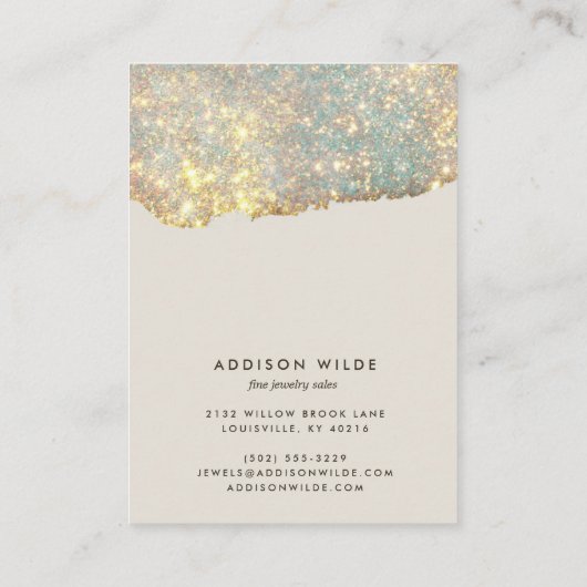 Holografisch modern Ketting dat Display Kaart verd Visitekaartje (Achterkant)