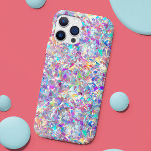 Holografisch nep glitter glas uiterlijk iPhone 16 hoesje