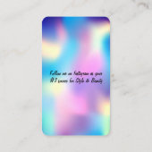 Holografisch ontwerp Visitekaartje (Achterkant)