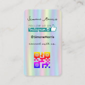 Holografisch ontwerp Visitekaartje (Voorkant)