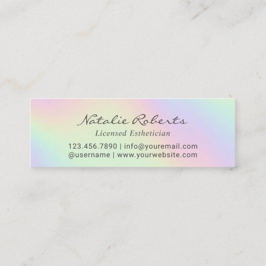 Holografisch pasta 6 Punch Customer Loyalty (Achterkant)