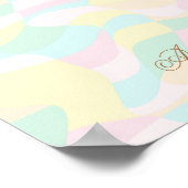 Holografisch patroon Aangepaste naam Poster (Hoek)