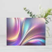 Holografisch patroon feestdagenkaart (Staand voorkant)