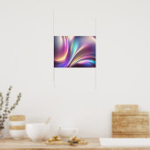 Holografisch patroon poster (Keuken)