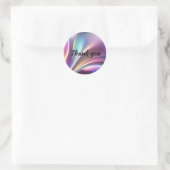 Holografisch patroon ronde sticker (Tas)