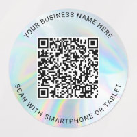 Holografisch QR-code Bedrijfsnaam Aangepast