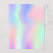 Holografisch roze paarse 10e verjaardagsbudget (Achterkant)