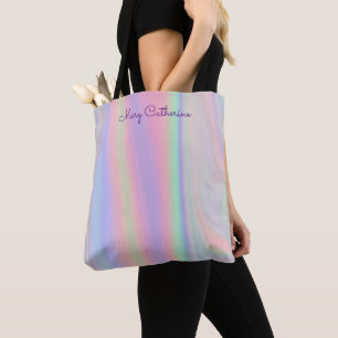 Holografisch Roze School Draagtas
