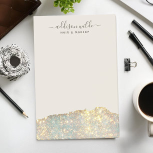 Holografisch Signature Script Modern Glam Glitter Post-it® Notes