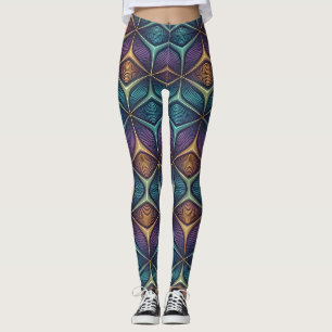 Holografisch veranderend 3D-patroon Naadloos Leggings