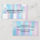 Holografisch verloop | Makeup-Accessoires Visitekaartje (Voorkant / Achterkant)