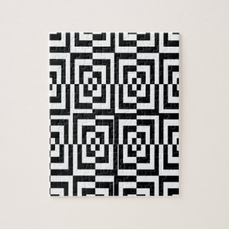 Holografisch verward zwart. legpuzzel