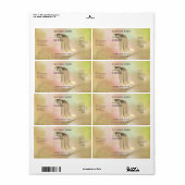 Holografisch vloeibaar gouelegant haarserumlabel etiket (Full Sheet)