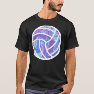 Holografisch Volleyball-Sticker T-shirt