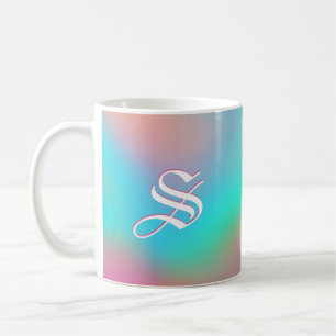 holografisch wonderland Aangepast monogram en te Koffiemok