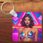 Holografisch zwempakmodel sleutelhanger (Voorkant)