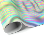 Holografische Abstracte Moderne Futuristische Deco Cadeaupapier (Rol Hoek)