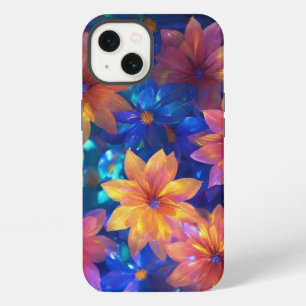 Holografische bloemen telefoonhoesje iPhone 13 hoesje