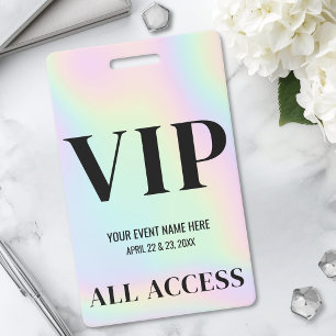 Holografische Eenvoudige VIP-Event Badge