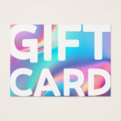 Holografische estheticus Certificaat Gift Kaart (Voorkant)