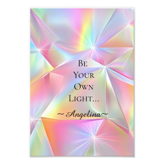 Holografische esthetiek foto afdruk (Voorkant)