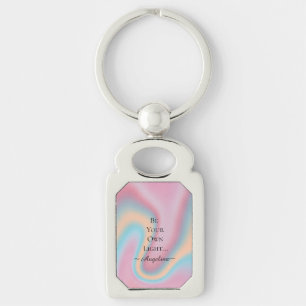 Holografische esthetiek sleutelhanger