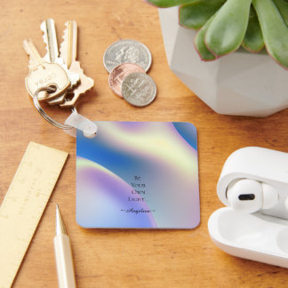 Holografische esthetiek sleutelhanger