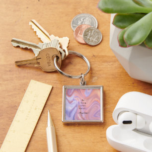 Holografische esthetiek sleutelhanger