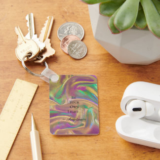 Holografische esthetiek sleutelhanger